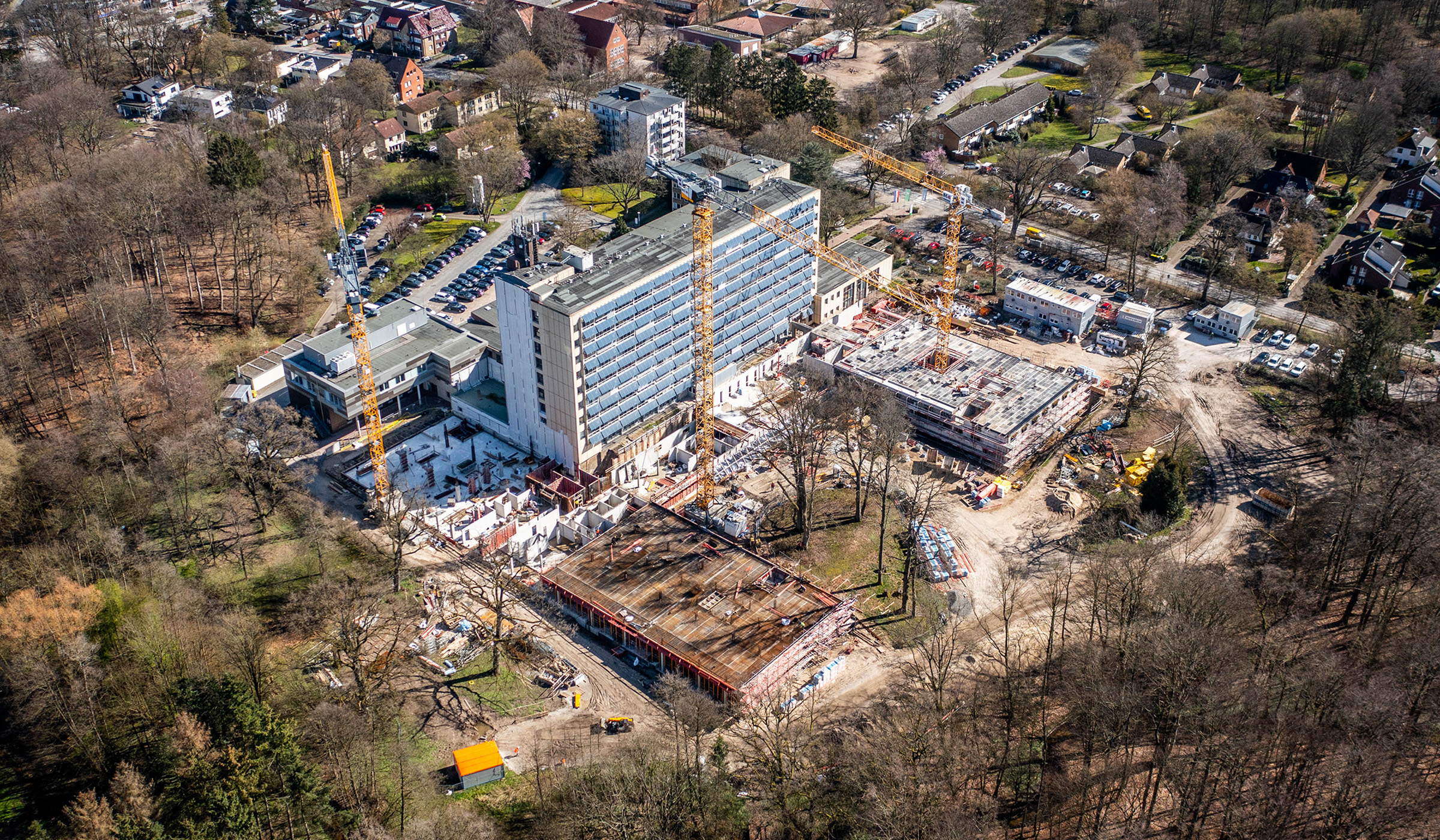 Neubau LungenClinic Grosshansdorf Vogelperspektive